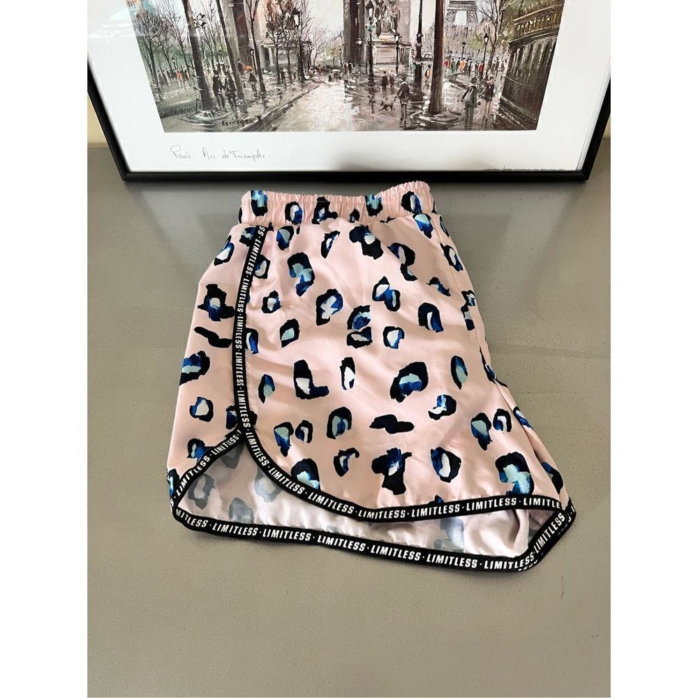 Ideology Pink & Blue 'Limitless' Leopard Shorts